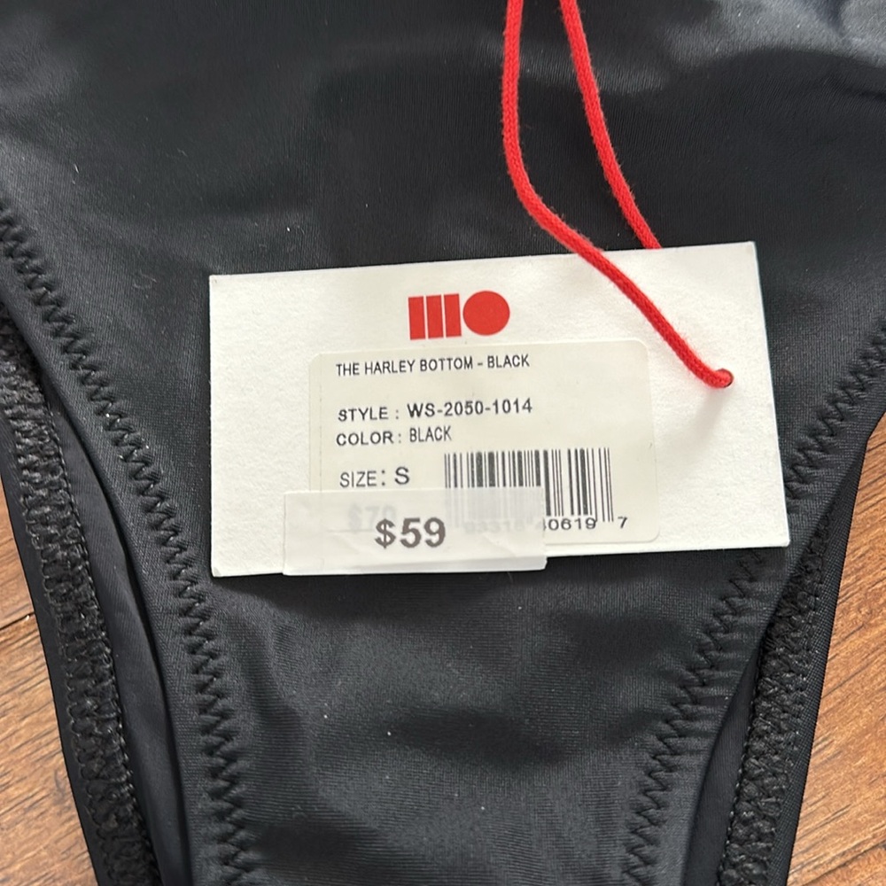 Solid & Striped Black Bikini Set - image 3